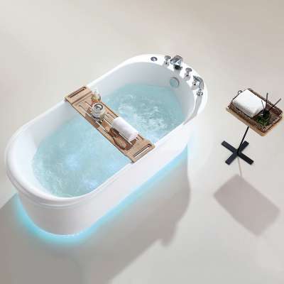 white acrylic resin movable bathroom japanese bathtub soaking tub