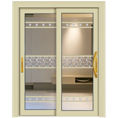 PVC Kerala Prices Dressing Room Double Leaf Glass Sliding Door